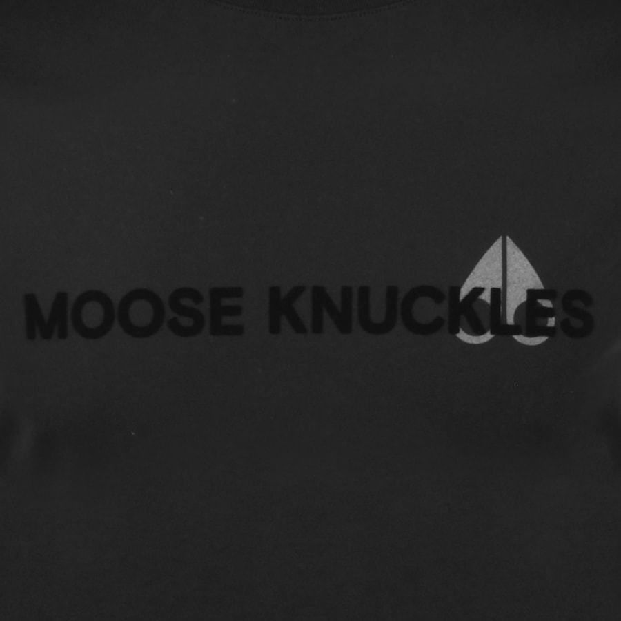 Tシャツ・カットソー MOOSE KNUCKLES Men T-shirt Black M15MT763 292 Mainimage.jpg